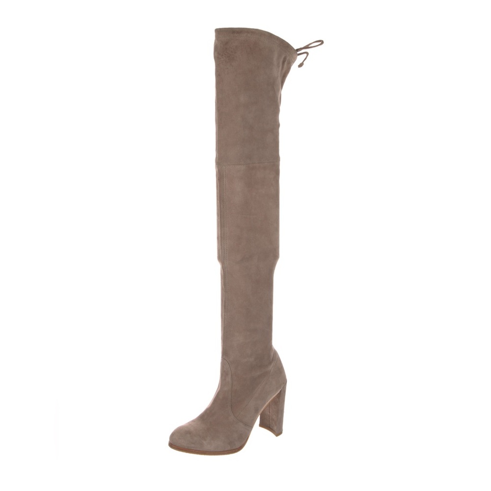 HIGHLAND Brown Suede over the knee boots